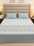 GHOOMAR PURE ORGANIC COTTON BEDSHEET (King-Size:108x108)