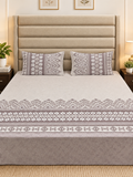 GHOOMAR PURE ORGANIC COTTON BEDSHEET (King-Size:108x108)